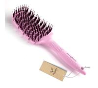 HERCULES SÄGEMANN - Flexy Shape Brush (large) | Brosse à cheveux pour un démêlage extra doux.Brosse à cheveux avec poignée ergonomique, avec poils végétaliens et broches en nylon pour des cheveux