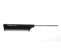 Hercules Sägemann HS C22 Carbon 22 Peigne à épiler professionnelle à épiler ergo Anthracite (antistatique) dents 1/1, 8,75 pouces peigne à aiguilles, peigne à épingle en acier inoxydable (22A)
