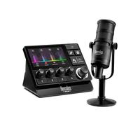 Hercules Stream Essentials Kit - Kit de streaming essentiel avec contrôleur Stream 200 XLR, microphone XLR HXD-700 et 3 mois de Voicemod Pro