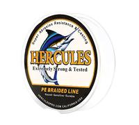 HERCULES Super Cast 10-300lbs Ligne de pêche tressée 100-2000m 109-2187yds Test pour Les Lignes de Poisson Tresse PE d'eau salée Superline 8 brins