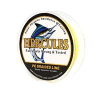 HERCULES Super Cast 10-300lbs Ligne de pêche tressée 100-2000m 109-2187yds Test pour Les Lignes de Poisson Tresse PE d'eau salée Superline 8 brins