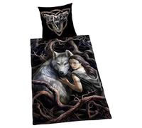 Herding ANNE STOKES Parure de Lit Réversible, Housse de Couette 135 x 200 cm, Taie d'Oreiller 80 x 80 cm, Coton/Renforcé