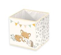Herding babybest Boîte de Rangement Les Amis de la forêt, env. 30 x 30 x 30 cm, à poser sur une étagère ou à même le sol, 100% polypropylène, intérieur 100% papier