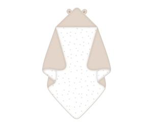 Herding babybest Couverture à Capuche Little Bear, 80 x 80 cm, 100% coton