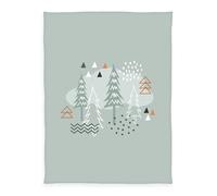 Herding babybest Couverture Microfibre, Nordic Forest, 75 x 100 cm, 100% Polyester, Vert