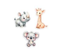 Herding babybest Ensemble de Coussins moulés, Adventure Buddies, Lot de 3, 100% Polyester, Multicolore