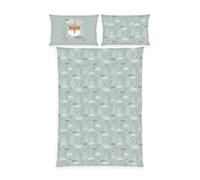 Herding babybest Ensemble de literie pour Enfants en Bas âge, Nordic Forest, Hiver, taie d'oreiller 40 x 60 cm, Housse de Couette 100 x 135 cm, avec Patte de Boutonnage et Rabat, 100% Coton/Flanelle