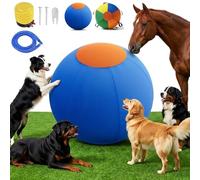 Herding Ball for Dogs 18'', Dog Herding Ball Large with Reinforced Handle Cover & Pump, Bite-Resistant PVC Exercise Toy for Border Collie, Australian Shepherd & Large Breed Outdoor Training (B,Large)