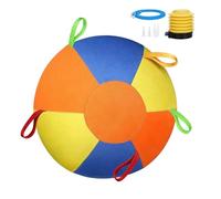 Herding Ball For Dogs Large - Tear-Resistant Inflatable | Small Dog Calming Ball Herding Toys | For Outdoor Yard Water Pool Puppy Play Exercise Teething Giant Durable Dog B́all With Handle Cover Pump