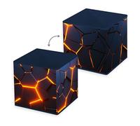 Herding Boîte de rangement Young Collection, effet Lava 3D, 30 x 30 x 30 cm, boîte pliable, multicolore