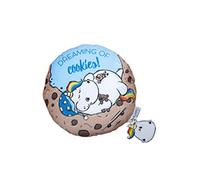 Herding Coussin Décoratif Pummeleinhorn en velours, Réversible, Ø 30 cm, Multicolore