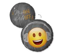 Herding Coussin Rond Emot!x, 40 cm, Polyester/Soft Velboa, 1 Unité (Lot de 1)