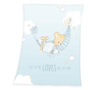 Herding Couverture Bébé Douce Little Tiger 75 x 100 cm 100% Polyester Bleu