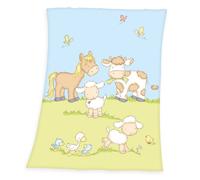 Herding Couverture Bébé Douce Multicolore 75 x 100 cm Ferme à Fermier Animaux
