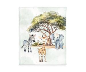 Herding couverture polaire douce Safari, Young Collection, couverture douillette, 130 x 160 cm, 100% polyester, polyester
