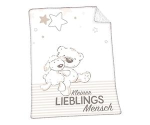 Herding Couverture Polaire Favourite Human, 75 x 100 cm, Polyester, Blanc