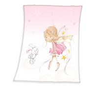 Herding Couverture Polaire, Little Fairy, 130x160 cm, 100% Polyester, Polaire, Rose