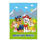 Herding Couverture Polaire Pat' Patrouille, 130 x 170 cm, Couverture douillette décorative pour enfants avec motif coloré, moelleuse, 100% polyester