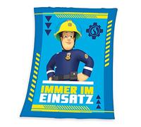 Herding Couverture Polaire Sam le Pompier, 130 x 170 cm, 100% Polyester, Polaire, Twin