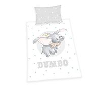 Herding Dumbo Parure de Lit, Cotton, Blanc/Gris, 65 x 100 cm/ 160 x 210 cm