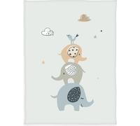 Herding Elephants Couverture en microfibre polaire Couverture douillette 75/100 cm