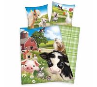 Herding Housse De Couette Farm World Ferme Animaux 135 X 200 Cm 100% Coton
