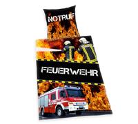 Herding Housse De Couette Pompiers Urgence 80 X 80 Et 135 X 200 Cm