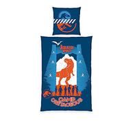 Herding Housse de couette Jurassic World T-Rex réversible 80 x 80 + 135 x 200 cm