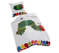 Herding LA CHENILLE QUI FAIT DES TROUS Parure de Lit, Réversible, Housse de Couette 135 x 200 cm, Taie d'Oreiller 80 x 80 cm, Coton/Lin