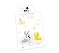 HERDING Parure de lit enfant Baby Looney Tunes 100x135 cm