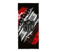 Herding NFL Serviette de Fitness, 50 x 110 cm + Flap 15 cm, Avec Flag Label, Revers avec Housse pour appareil de fitness et poche zippée intégrée, polyester