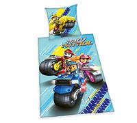 Herding Parure de lit Paw Patrol, Housse de Coussin env. 80x80 cm, Housse de Couette env. 135x200 cm, avec Fermeture éclair de Marque Facile, 100% Coton, Renforcé