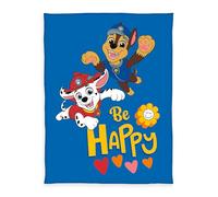 Herding Paw Patrol Couverture Polaire, env. 130 x 170 cm, 100% Polyester, Bleue