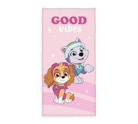 Herding Paw Patrol Serviette de Bain, env. 70 x 140 cm, 100% Coton/Velours, Rose