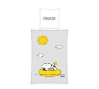 Herding Peanuts Linge de lit, Taie d’Oreiller env. 80x80 cm, Housse de Couette env. 135x200 cm, 100% Polyester/Microfibre