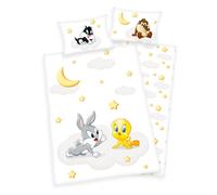 HERDING Parure de lit enfant Baby Looney Tunes 100x135 cm