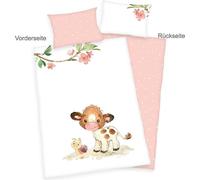 Herding Renforcé Doux veau Parure de lit Green Housse de couette 100 x 135 cm Taie d'oreiller 40 x 60 cm