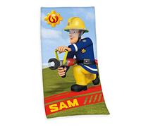 Herding SAM LE POMPIER Serviette de Bain, 150 x 75 cm, Coton, Multicolore