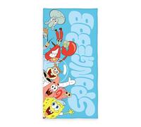 Herding Serviette de bain Bob l'Éponge 75 x 150 cm 100% coton - douce pour enfants bain et plage