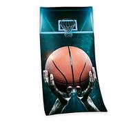 Herding Serviette de Bain en Velours Basketball, 75 x 150 cm, 100% Coton/Velours