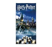 Herding Serviette de Bain en Velours Harry Potter, 70 x 140 cm, Serviette 100% Coton, Velours