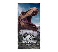 Herding Serviette en Velours Jurassic World, 75 x 150 cm, Serviette en 100% Coton, Velours