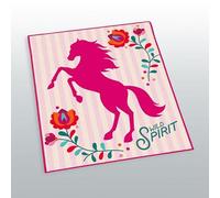 Herding Tapis - Cheval - Wild Spirit - Rose - 100 cm x 120 cm