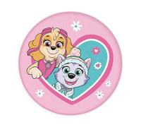 Herding Tapis rond La Pat' Patrouille, Ø 80 cm, Tapis doux, Rond, Antidérapant, Recto : 100% Polyamide, Rose