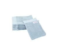 TOM TAILOR Gant de Toilette, Lot de 6, 16 x 21 cm, 100% coton / éponge, avec attache et étiquette avec logo, COLOR BATH TOWEL Bleu clair (Sky Blue)