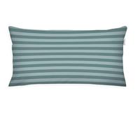 Herding Tom Tailor Housse de Coussin Renforcé, 40x80 cm, 100% Coton/Renforcé, Fermeture Eclair Colorée, Medium Stripes Turquoise (Fresh Sage & Smokey Sage)