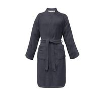 Herding Tom Tailor Peignoir Kimono, Taille L, 100% Coton, Classic Bathrobe Gris (Anthracite)