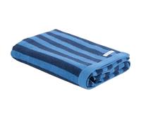 Herding Tom Tailor Serviette Eponge, 70x140 cm, 100% Coton/Eponge, avec Attaches, Color Bath Towels Medium Stripes Bleu (Dark Navy & Cool Blue)