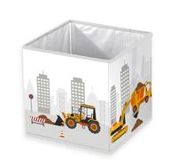 Herding Young Collection Boîte de Rangement Chantier, env. 30 x 30 x 30 cm, à poser sur une étagère ou à même le sol, 100% polypropylène, intérieur 100% papier