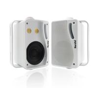 Herdio 3.5 Pouces étanche Enceintes d'extérieur,200W Haut Parleur Voiture Mural Passif Premium Montable, Basse Améliorée, Durable et Durable pour Patio Marine Boat Garage Intérieur (Paire Blanc)